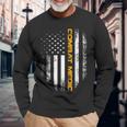 Vintage American Usa Flag Combat Medic Veteran Long Sleeve T-Shirt Gifts for Old Men