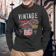 Vintage Born 1961 60Th Birthday Grand Prix Race Car Long Sleeve T-Shirt Gifts for Old Men