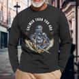 Vintage Calmer Than You Are Soldier Long Sleeve T-Shirt Gifts for Old Men