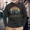 Vintage Co Colorado Mountains Outdoor Adventure Long Sleeve T-Shirt Gifts for Old Men