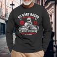 Vintage Go Kart Racer For Racing Fans S Langarmshirts Geschenke für alte Männer