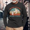 Vintage Retro United States Space Force For 2020 Long Sleeve T-Shirt Gifts for Old Men