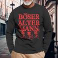 Vintage Skull Old Man Evil Old Man Langarmshirts Geschenke für alte Männer