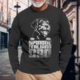 Vintage Spinone Italiano Papa Spinone Italiano Hund Langarmshirts Geschenke für alte Männer