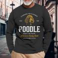 Vintage Style Retro Poodle Langarmshirts Geschenke für alte Männer