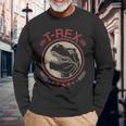 Vintage T-Rex Dinosaur Tiranosaurio Dinosaurio Regalo Camiseta de manga larga Regalos para ancianos