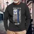 Vintage Usa Flag Proud To Be An Us Air Force Dad Long Sleeve T-Shirt Gifts for Old Men