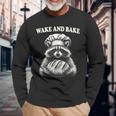 Wake And Bake Sourdough Raccoon Baker Meme Long Sleeve T-Shirt Gifts for Old Men