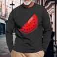 Watermelon Fruit Melon Langarmshirts Geschenke für alte Männer