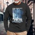 Wear Brooklyn Vintage New York City Brooklyn Long Sleeve T-Shirt Gifts for Old Men