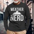 Weather Forecaster Vintage Long Sleeve T-Shirt Gifts for Old Men