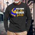 Welcome To The Block Party Volleyball Long Sleeve T-Shirt Gifts for Old Men