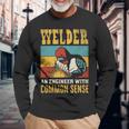 Welder An Engineer Welding Vintage Weld Welders Long Sleeve T-Shirt Gifts for Old Men