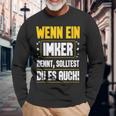 Wenn Ein Ein Imker Rennt Solltest Du Auch Bienenzüchter Langarmshirts Geschenke für alte Männer