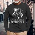 Whippet Life Is Better Greyhounds Dog Slogan Langarmshirts Geschenke für alte Männer