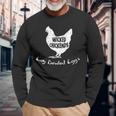 Wicked Chickends Lay Deviled Eggs Long Sleeve T-Shirt Gifts for Old Men
