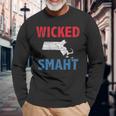 Wicked Smaht Boston Long Sleeve T-Shirt Gifts for Old Men