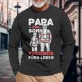 Wie Der Fater So Der Sohn Feuerwehr Papa Und Son Langarmshirts Geschenke für alte Männer