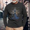 Winter Solstice Van Gogh Style Fashion 2 Long Sleeve T-Shirt Gifts for Old Men