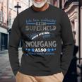 Wolfgang First Name Lettering Boys Langarmshirts Geschenke für alte Männer