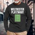 Worlds Best Platzwart Greenkeeper Football Pitch Langarmshirts Geschenke für alte Männer