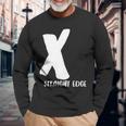 X Straight Edge Hardcore Punk Rock Band Fan Outfit Long Sleeve T-Shirt Gifts for Old Men