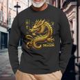 Year Of The Dragon 2024 Chinese Dragon Lunar New Year Long Sleeve T-Shirt Gifts for Old Men