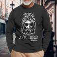 Yolo Lol Jk Brb Jesus Christmas X Mas Religious Christ Long Sleeve T-Shirt Gifts for Old Men