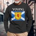 Young Clan Scottish Name Scotland Flag Long Sleeve T-Shirt Gifts for Old Men