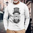 'A Man Dies If He Refuses To Stand Up' Long Sleeve T-Shirt Gifts for Old Men