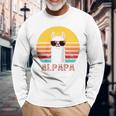 Alpapa Alpakaatertag Bester Papaater Fan Lamaatertag Raglan Langarmshirts Geschenke für alte Männer