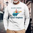 Alum Creek West Virginia Outdoors Mountain Mama Retro Long Sleeve T-Shirt Gifts for Old Men