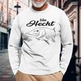 Angler Angeln Fischer Papa Opa Mann Geschenk Petri Heil Langarmshirts Geschenke für alte Männer