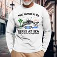Aw Ship Its A Family Trip And Friends Group Cruise 2024 Long Sleeve T-Shirt Gifts for Old Men