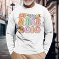 Awesome Since 2010 14 Year Old 14Th Birthday For Girls Long Sleeve T-Shirt Gifts for Old Men