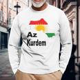 Az Kurdem Kurdistan Ypg Newroz Langarmshirts Geschenke für alte Männer