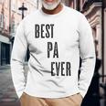 Best Pa Ever Cute Adults Papa Dad Grandpa Raglan Langarmshirts Geschenke für alte Männer