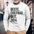 Beste Ehefrau Seit 2014 Langarmshirts Geschenke für alte Männer