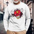 Bitcoin Bull Cryptocurrency Btc Long Sleeve T-Shirt Gifts for Old Men