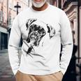 Boxer Dog Face Dog Lovers Boxer Dog Long Sleeve T-Shirt Gifts for Old Men