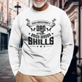 Brick Mason Never Underestimate Dad Skills Bricklayer Long Sleeve T-Shirt Gifts for Old Men