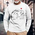 Caballos Chica Amor Jinete Amante De Los Caballos Camiseta de manga larga Regalos para ancianos