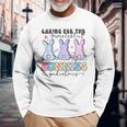 Caring For The Sweetest Bunnies Pediatric Easter Nurse Long Sleeve T-Shirt Gifts for Old Men