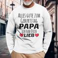 Children's Alles Gute Zum Geburtstag Papa Ich Hab Dich Lieb Langarmshirts Geschenke für alte Männer