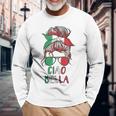 Ciao Bella Italian Flag With Sunglasses Langarmshirts Geschenke für alte Männer