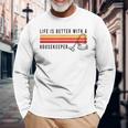 Cleaning Housekeeping Professional Housekeeper Long Sleeve T-Shirt Gifts for Old Men