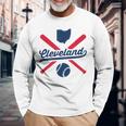 Cleveland Baseball Vintage Ohio Pride Love City Long Sleeve T-Shirt Gifts for Old Men