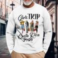 Costa Rica Girls Trip 2024 Birthday Squad Vacation Party Long Sleeve T-Shirt Gifts for Old Men