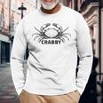 Crabby Crab Long Sleeve T-Shirt Gifts for Old Men