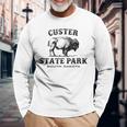 Custer State Park South Dakota American Bison Souvenir Long Sleeve T-Shirt Gifts for Old Men